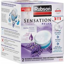 Rubson Sensation 2er Set Duftnachfüllungen Lavendel Blau-weiß