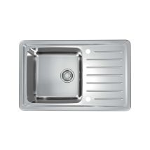 Galeo - Lavello, 79x50 Cm, Con Comando Remoto Dello Scarico, Acciaio Inox 1128553 - Alveus