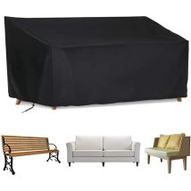 Gartenbank-schutzhülle, Wasserdicht & Winddicht, Uv-beständig, Schwarz, 87 Zoll