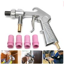 Chorreadora De Arena Neumática Groofoo, Soplador De Arena, Pistola De Aire Comprimido, Chorros De Arena De 4,5 Mm / 5 Mm / 6 Mm / 7 Mm, Kit De 