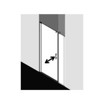 Kermi Porte Battante Pega 1or 1000x 2000 Bv : 950-1000 Sihg Verre Trempé Arena Clean