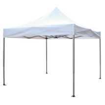 Cenador Plegable De Exterior 3x3 M Con Estructura De Aluminio Y Lona De Poliéster Compact