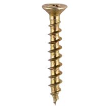 Window Fabrication Screws Countersunk With Ribs Ph Single Thread Gimlet Point Yellow - 4.3 X 16 - Timco