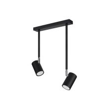 Greenice – Norano 2 Black Ceiling Lamp – Adjustable Light Direction – Steel – 30 cm Length – Modern Design