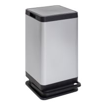 Dea Home Pattumiera Tokyo 80l Effetto Alluminio 38 X 42,5 Cm H 72 Cm - Bidone Rifiuti Pratico Ed Elegante