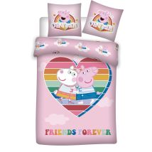 Peppa Pig Kinderbettwäsche Set – Kuscheliger Bettbezug 140x200 Cm & Kissenbezug 63x63 Cm