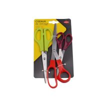 Cogex - Set Aus 3 Bi-material-scheren Mit Klinge Aus Rostfreiem Stahl - 060824 -