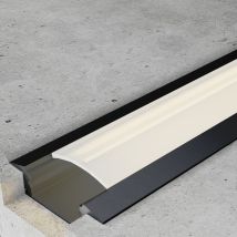 Profilé Sub Aluminium Laqué Noir - 2 Mètres Noir - Ledme - Lm3706