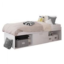 Kidsaw - 3 Feet Arctic Low Sleeper Cabin Storage Single Bed - L196 X W96 X H51 Cm - White