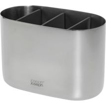 Großer Zahnbürstenhalter Joseph Joseph Easystore Luxe De Aus Edelstahl, Organizer Für Zahnbürsten Und Zahnpasta, Praktische Unterteilung, Leicht Zu 