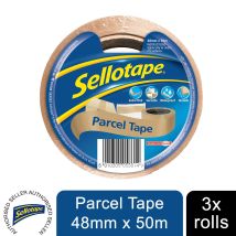 Sellotape - Brown High-strength Packaging Tape For Professional&office Use, 3rolls