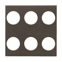 Enjoliveur Zenit Knx Bp 3/6 Anthracite 2cla222160n1801 Abb N2221.6an