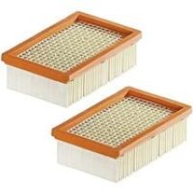 Pack De 2 Filtros De Repuesto Para Aspiradoras Kärcher Wd4 Wd5 Wd6 Mv4 Mv5 Mv6 Plisadas Planas