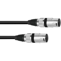 3022075a Xlr Câble Adaptateur [1x Xlr Mâle 3 Pôles - 1x Xlr Mâle 3 Pôles] 0.20 M Noir - Omnitronic