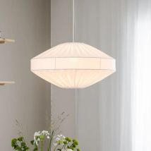 [neuwertig] B-ware Pr Home Hängeleuchte Lampe Edith Hauptleuchte Weiß Baumwolle 50 Cm Deckenleuchte