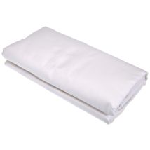 Nuit Des Vosges - 2094459 Cotoval Lenzuolo Con Angoli Cotone In Tinta Unita Bianco 80 X 190 Cm