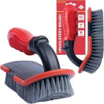 Car Upholstery Brush With Stiff Bristles Ergonomic Handle For Carpet And Upholstery