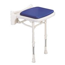 AKW Klappsitz für die Dusche 2000 – gepolstert, kompakt – 10cm, Modern
