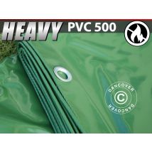 Tarpaulin 4x6 M, Pvc 500 G/m², Green, Flame Retardant - Dancover