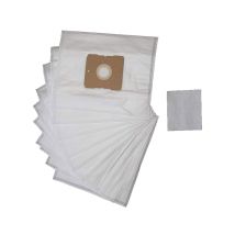 10 Sacs D'Aspirateur + 1 Micro-filtre, Adaptés À De Nombreux Modèles D'Aspirateurs Afk, Par Ex. Afk Ps1500, Ps1600, Ps1400w3, Twingo Et Bien D'Autres.