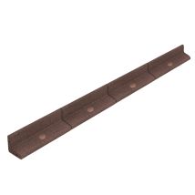 Bordura Flexible Para Jardín 28.8m En Total (24 X 1.2 M) Marrón Con Mazo, Estacas Y Conectores, Bordes Para Césped Y Parterres, Caucho Resistente Uv E