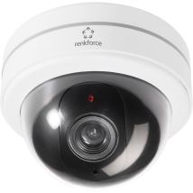 CE – 454422 – Telecamera finta Dome con LED lampeggiante – Ø 126 mm, Altezza 94 mm, Peso 184 g