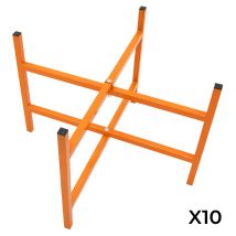 Mörtelbrettständer X 10, 500 Mm Hoch, Klappbar, Stahl, Für Maurer