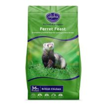Alpha – Ferret Feast Dry Dog Food 2.5kg – High Protein, No Artificial Colors – Complete Diet for Ferrets