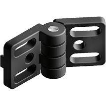 Scharnier 60/30 Item System Für Flächenelemente / Aluprofile, Stahl Verzinkt - 1 Stück - Fath