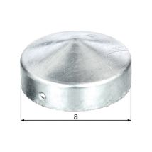 Gah - Tappo Per Palo D.80mm Tondo Piatto Tzn (per 10)