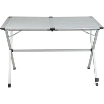 Midland – Mesa Plegable Gap Less Grise – Ideal para 4 Personas – Aluminio Resistente – Fácil de Transportar y Limpiar