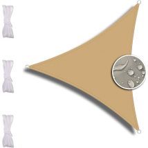 Cozevdnt - Triangle Shade Sail 2x2x2m, Car, Restaurant, Garden, Durable, Weather Resistant, Shade Sail -sand Yellow