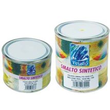 Smalto Sintetico Lucido (lack 82)- - Ml.750 Grigio Argento Ral 7001 - 6 Pezzi Feudo