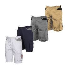 Industrial Starter - Pantalones Cortos De Trabajo Bermuda Stretch - M - Azul
