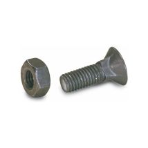 Tornillo De Cabeza Plana 10x30 Con Tuerca De Seguridad + Tuerca Rc0760a