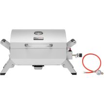 Royal Gourmet - Edelstahl Tragbarer Gasgrill, Compact Tischgrill Mit Zwei Griffen Und Reiseschlössern, Klappbaren Beinen, 3 Kw Bbq Campinggrill Für 