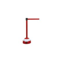 Pvc-signalpfosten Auf Sockel, Balise Mit Roter Und Weißer Kopfband, 07
