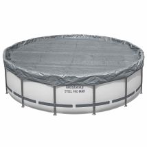 Pool Cover 1 Ø3.05 M Round Polyester Grey For Bestway