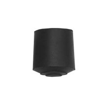 Contera Goma Cilíndrica Negra 22mm