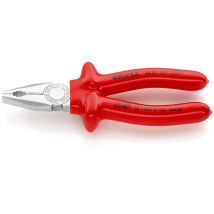 03 07 180 Kombizange Tauchisoliert, Vde Verchromt 180 Mm - Knipex