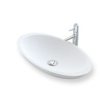 Ambra - Collezione Fiona - Lavabo Ovale In Solid Surface 60 Cm