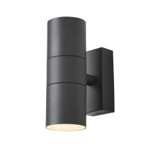 Litecraft Kenn Wall Light Outdoor Up & Down Ip65 Rated Fitting - Anthracite