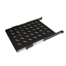 Estante extraíble negro 1U – Soporta hasta 35kg – 350mm de profundidad – Ideal para armarios WP RACK