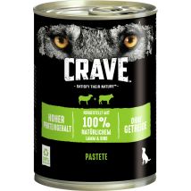 Crave Hundenassfutter Adult Getreidefrei 400 G Lamm & Rind