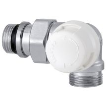 Válvula Termostática De Doble Ángulo Versión Derecha En Latón Cromado - Caleffi