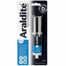 Adhesivo epoxi Araldite 24 ml – Resistencia térmica -30°C a +65°C – Tiempo de secado 8 horas – Ideal para porcelana, madera, metales