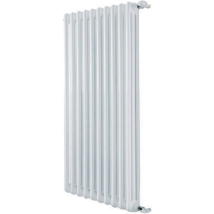 3-Säulen-Stahlrohrheizkörper – Höhe 670 mm – Aluminium-Radstand 600 mm – Fassungsvermögen 1,0 Liter – Leergewicht 1,5 kg – Betriebsdruck 10 bar – 
