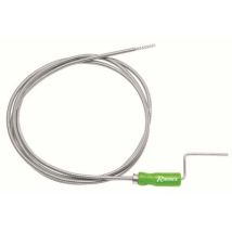 Ribitech – Déboucheur de canalisation 10m – Longueur : 10m, Matières : métal chromé, plastique –