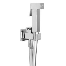 Hygienisches Duschset Zur Reinigung Des Quadratischen Toilettenmodells Tecom Kitidros Chrom