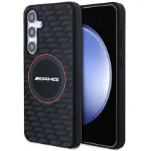 Amg Amhms24s23smrk S24 S921 Negro/negro Estuche Rígido De Silicona Con Patrón De Carbono Magsafe